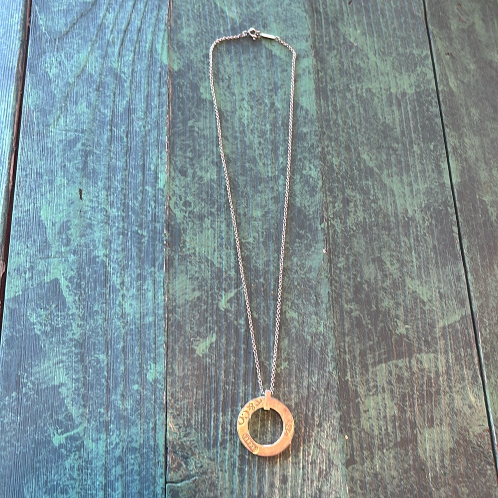 Beautiful Tiffany 1837 circle pendant 925 silver necklace!
